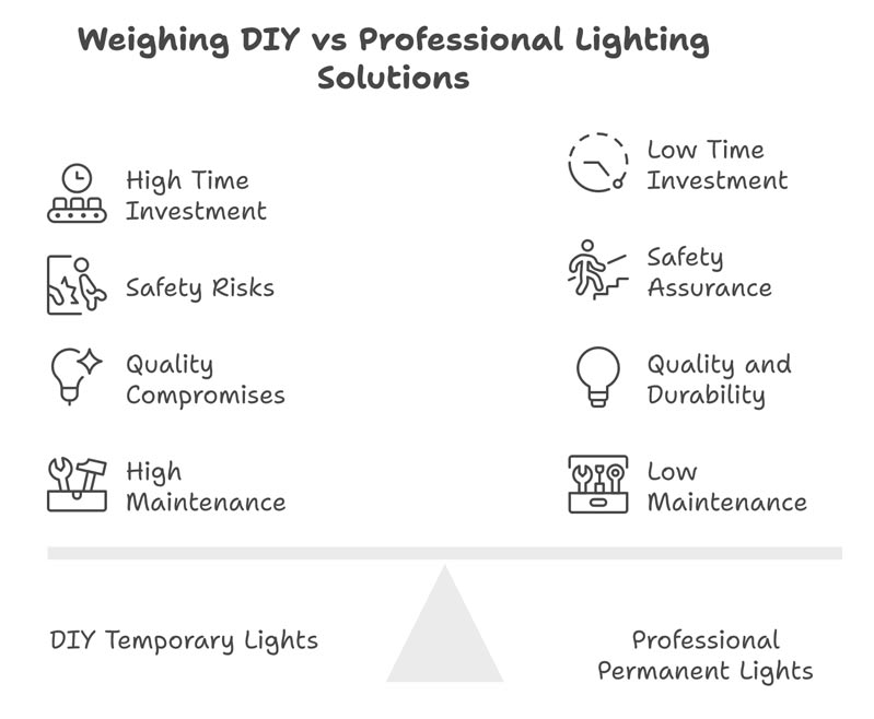 Weighing DIY vs Professional Lighting Solutions